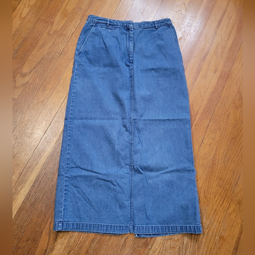 Denim Pencil Skirt